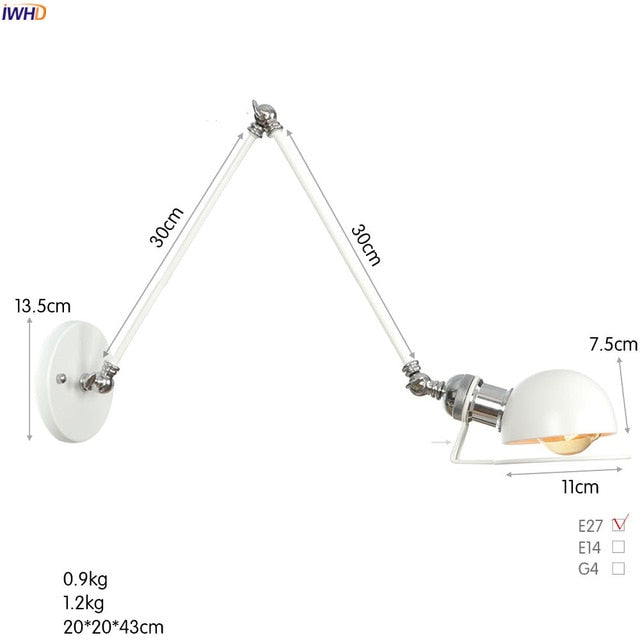 Wall light pedant white
